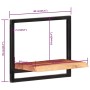 Wandregale 2 Einheiten massives Akazienholz 40x24x35 cm von , Regale und Regale - Ref: Foro24-338460, Preis: 60,34 €, Rabatt: %