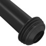 Cisterna de inodoro con entrada de agua inferior negra 3/6 L