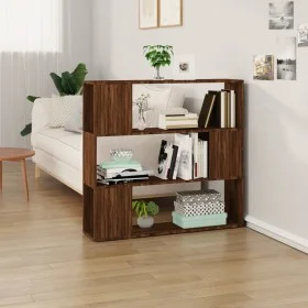 Shelf/space divider in brown oak color, 100x24x94 cm. by , Bookcases and shelves - Ref: Foro24-826649, Price: 59,48 €, Discou...