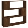 Shelf/space divider in brown oak color, 100x24x94 cm. by , Bookcases and shelves - Ref: Foro24-826649, Price: 59,48 €, Discou...