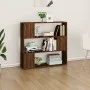 Shelf/space divider in brown oak color, 100x24x94 cm. by , Bookcases and shelves - Ref: Foro24-826649, Price: 59,48 €, Discou...