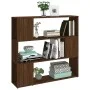 Estantería/divisor de espacios color roble marrón 100x24x94 cm de , Librerías y estanterías - Ref: Foro24-826649, Precio: 59,...