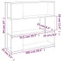 Estantería/divisor de espacios color roble marrón 100x24x94 cm de , Librerías y estanterías - Ref: Foro24-826649, Precio: 59,...