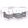 7-piece garden sofa set and beige synthetic rattan cushions by , Garden sets - Ref: Foro24-3252806, Price: 478,53 €, Discount: %