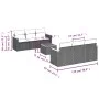 7-teiliges Gartensofa-Set und beigefarbene synthetische Rattankissen von , Gartensets - Ref: Foro24-3225792, Preis: 473,07 €,...