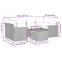 7-piece garden sofa set and beige synthetic rattan cushions by , Garden sets - Ref: Foro24-3225799, Price: 449,18 €, Discount: %
