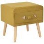 Mesita de noche color mostaza 40x35x40 cm terciopelo de vidaXL, Mesitas de noche - Ref: Foro24-247539, Precio: 53,77 €, Descu...