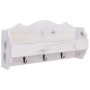 Weiße Wandgarderobe aus Holz, 50x10x23 cm von vidaXL, Hut- und Garderobenständer - Ref: Foro24-284231, Preis: 40,54 €, Rabatt: %