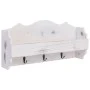 White wooden wall coat rack 50x10x23 cm by vidaXL, Hat and coat racks - Ref: Foro24-284231, Price: 39,88 €, Discount: %