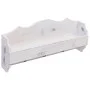 Perchero de pared de madera blanco 50x10x23 cm de vidaXL, Percheros para sombreros y abrigos - Ref: Foro24-284231, Precio: 39...