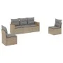 Garden sofa set with beige cushions mix 5 pieces PE rattan by , Garden sets - Ref: Foro24-3225849, Price: 300,75 €, Discount: %
