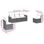 Garden sofa set with beige cushions mix 5 pieces PE rattan by , Garden sets - Ref: Foro24-3225849, Price: 300,75 €, Discount: %