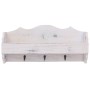 White wooden wall coat rack 50x10x23 cm by vidaXL, Hat and coat racks - Ref: Foro24-284231, Price: 40,54 €, Discount: %