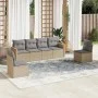 Garden sofa set with beige cushions mix 6 pieces PE rattan by , Garden sets - Ref: Foro24-3225863, Price: 357,74 €, Discount: %