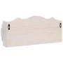 White wooden wall coat rack 50x10x23 cm by vidaXL, Hat and coat racks - Ref: Foro24-284231, Price: 39,88 €, Discount: %