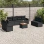 8-teiliges Gartensofa-Set und schwarze synthetische Rattankissen von , Gartensets - Ref: Foro24-3225894, Preis: 510,83 €, Rab...
