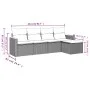 Garden sofa set with cushions 5 pieces beige synthetic rattan by , Garden sets - Ref: Foro24-3225918, Price: 323,28 €, Discou...