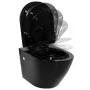 Spülrandloses Wand-WC aus schwarzer Keramik von vidaXL, Badezimmer - Ref: Foro24-145238, Preis: 230,61 €, Rabatt: %