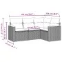 4-piece garden sofa set with black synthetic rattan cushions by , Garden sets - Ref: Foro24-3225930, Price: 261,69 €, Discoun...
