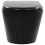 Spülrandloses Wand-WC aus schwarzer Keramik von vidaXL, Badezimmer - Ref: Foro24-145238, Preis: 230,61 €, Rabatt: %