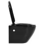 Spülrandloses Wand-WC aus schwarzer Keramik von vidaXL, Badezimmer - Ref: Foro24-145238, Preis: 230,61 €, Rabatt: %