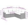 5-teiliges Gartenmöbel-Set und schwarze synthetische Rattankissen von , Gartensets - Ref: Foro24-3225958, Preis: 303,75 €, Ra...