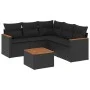 6-piece garden sofa set and black synthetic rattan cushions by , Garden sets - Ref: Foro24-3225964, Price: 382,47 €, Discount: %