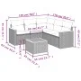 6-piece garden sofa set and black synthetic rattan cushions by , Garden sets - Ref: Foro24-3225964, Price: 382,47 €, Discount: %