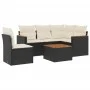 6-piece garden sofa set and black synthetic rattan cushions by , Garden sets - Ref: Foro24-3225979, Price: 352,15 €, Discount: %