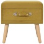 Mesita de noche color mostaza 40x35x40 cm terciopelo de vidaXL, Mesitas de noche - Ref: Foro24-247539, Precio: 53,77 €, Descu...