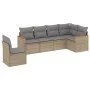 Garden sofa set with beige cushions mix 6 pieces PE rattan by , Garden sets - Ref: Foro24-3226017, Price: 378,52 €, Discount: %