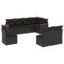 8-piece garden sofa set and black synthetic rattan cushions by , Garden sets - Ref: Foro24-3226041, Price: 494,21 €, Discount: %