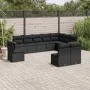 Garden sofa set 10 pieces with black synthetic rattan cushions by , Garden sets - Ref: Foro24-3226069, Price: 621,08 €, Disco...