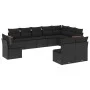 Garden sofa set 10 pieces with black synthetic rattan cushions by , Garden sets - Ref: Foro24-3226069, Price: 621,08 €, Disco...