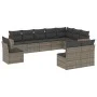 10-piece garden sofa set with gray synthetic rattan cushions by , Garden sets - Ref: Foro24-3226074, Price: 569,28 €, Discoun...