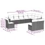 10-piece garden sofa set with gray synthetic rattan cushions by , Garden sets - Ref: Foro24-3226074, Price: 569,28 €, Discoun...