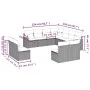 11-piece garden sofa set and gray synthetic rattan cushions by , Garden sets - Ref: Foro24-3226088, Price: 624,55 €, Discount: %