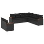 Set de sofás de jardín 8 piezas y cojines ratán sintético negro de , Conjuntos de jardín - Ref: Foro24-3226097, Precio: 595,3...