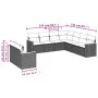 8-piece garden sofa set and black synthetic rattan cushions by , Garden sets - Ref: Foro24-3226097, Price: 607,81 €, Discount: %