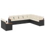 Gartensofa-Set 10-teilig mit schwarzen synthetischen Rattankissen von , Gartensets - Ref: Foro24-3226112, Preis: 564,95 €, Ra...
