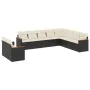 Set de sofás de jardín 10 pzas cojines ratán sintético negro de , Conjuntos de jardín - Ref: Foro24-3226112, Precio: 596,24 €...