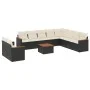 11-teiliges Gartensofa-Set und schwarze synthetische Rattankissen von , Gartensets - Ref: Foro24-3226119, Preis: 638,53 €, Ra...