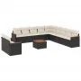 Garden sofa set 12 pieces with black synthetic rattan cushions by , Garden sets - Ref: Foro24-3226133, Price: 746,30 €, Disco...