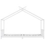 Estructura de cama infantil madera maciza pino blanco 90x200 cm