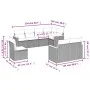 8-piece garden sofa set and gray synthetic rattan cushions by , Garden sets - Ref: Foro24-3226165, Price: 500,69 €, Discount: %