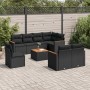 8-piece garden sofa set and black synthetic rattan cushions by , Garden sets - Ref: Foro24-3226167, Price: 568,65 €, Discount: %