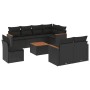 8-piece garden sofa set and black synthetic rattan cushions by , Garden sets - Ref: Foro24-3226167, Price: 568,65 €, Discount: %