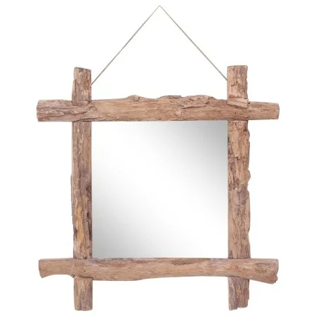 Natürlicher, recycelter Massivholz-Spiegel, 70 x 70 cm von vidaXL, Spiegel - Ref: Foro24-283934, Preis: 113,91 €, Rabatt: %