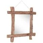 Natürlicher, recycelter Massivholz-Spiegel, 70 x 70 cm von vidaXL, Spiegel - Ref: Foro24-283934, Preis: 113,91 €, Rabatt: %
