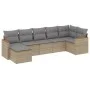 Garden sofa set with beige cushions mix 7 pieces PE rattan by , Garden sets - Ref: Foro24-3226192, Price: 420,52 €, Discount: %